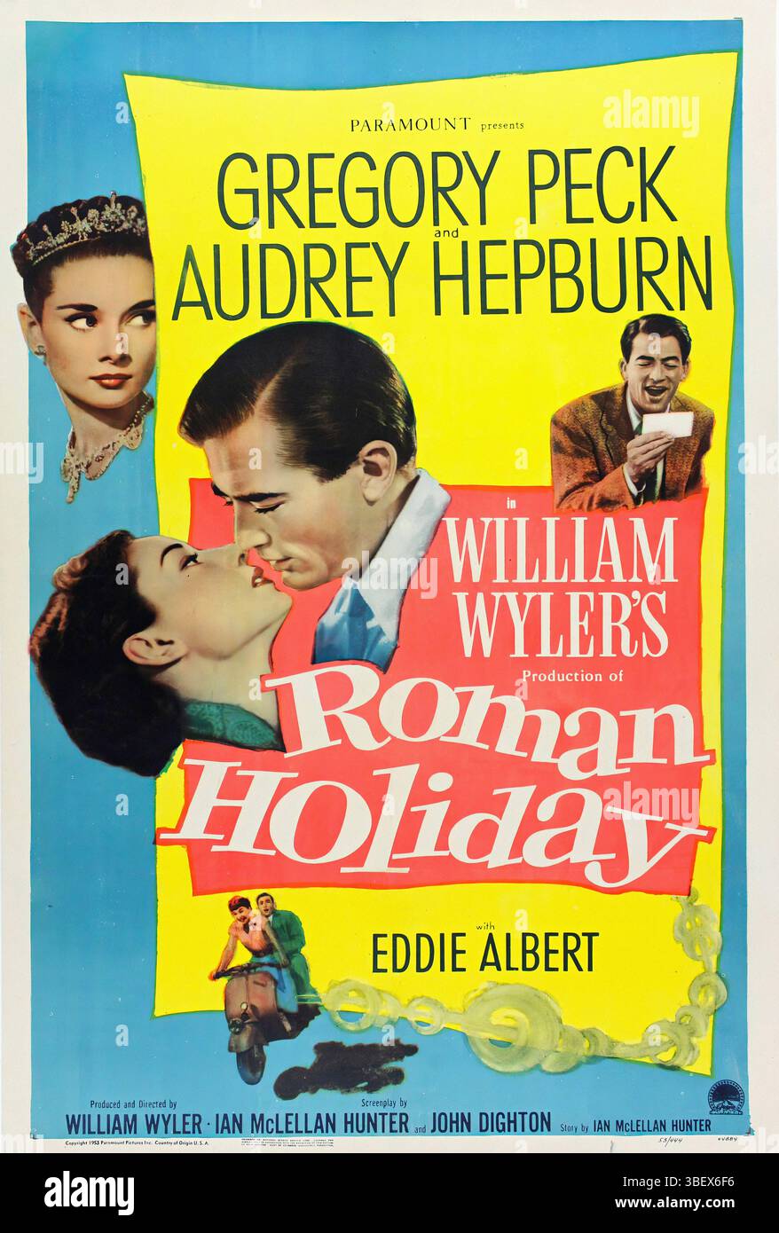 Vacanze Romane - poster originale del film Foto Stock