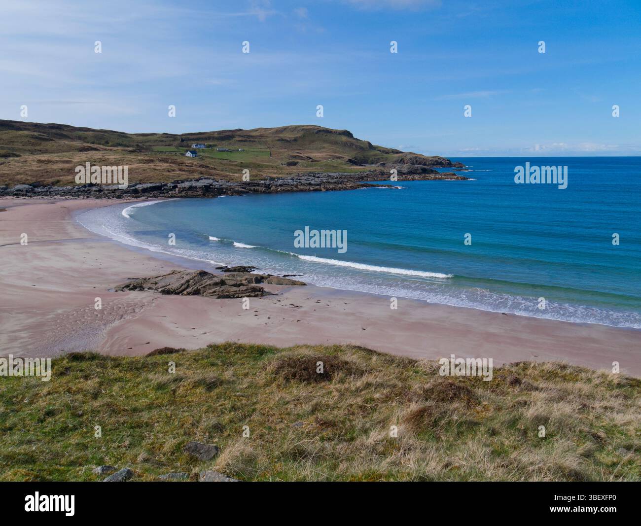 Clashnessie Bay, Assynt, Highland, Scozia Foto Stock