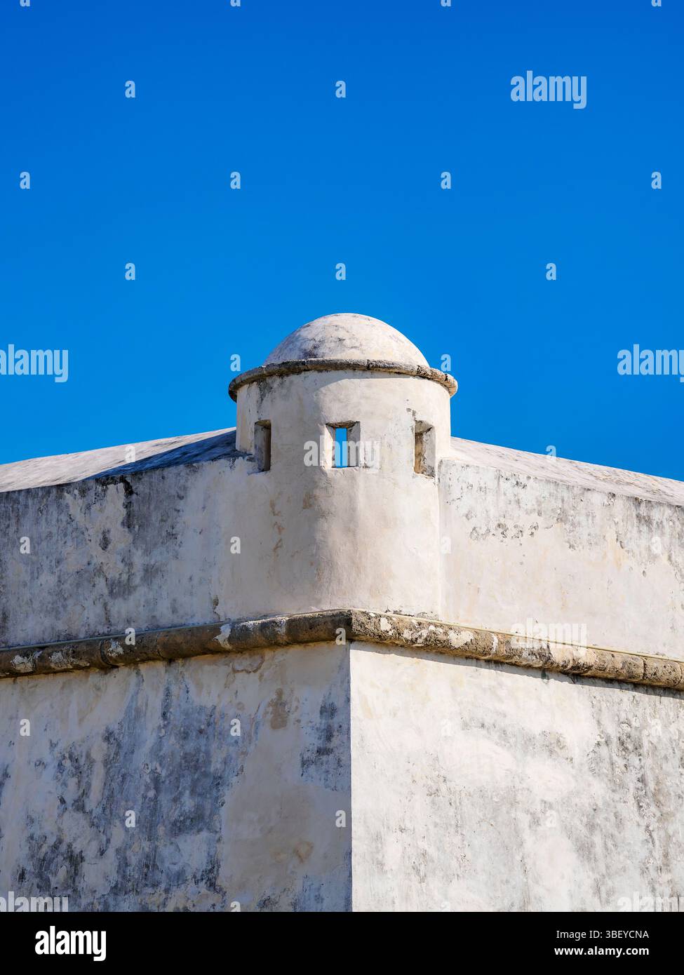 Mura difensive della città vecchia, Campeche City, Campeche State, Messico Foto Stock