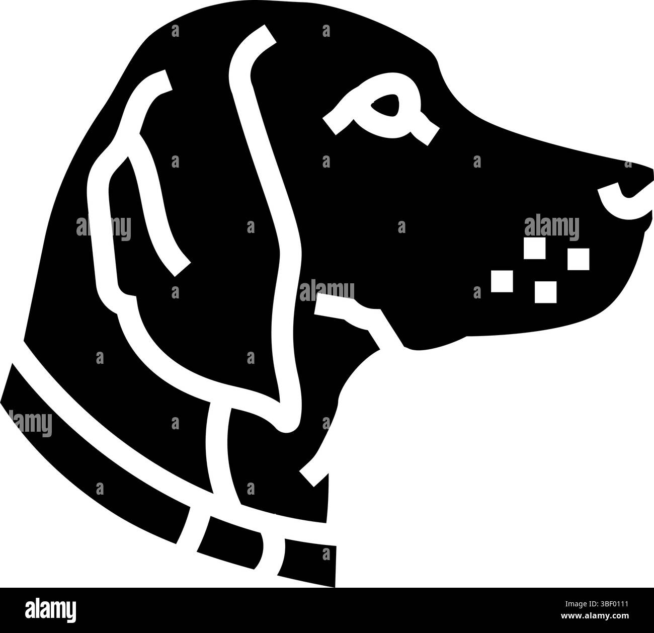 la competizione con i colletti mostra l'icona del vettore glifo Illustrazione Vettoriale