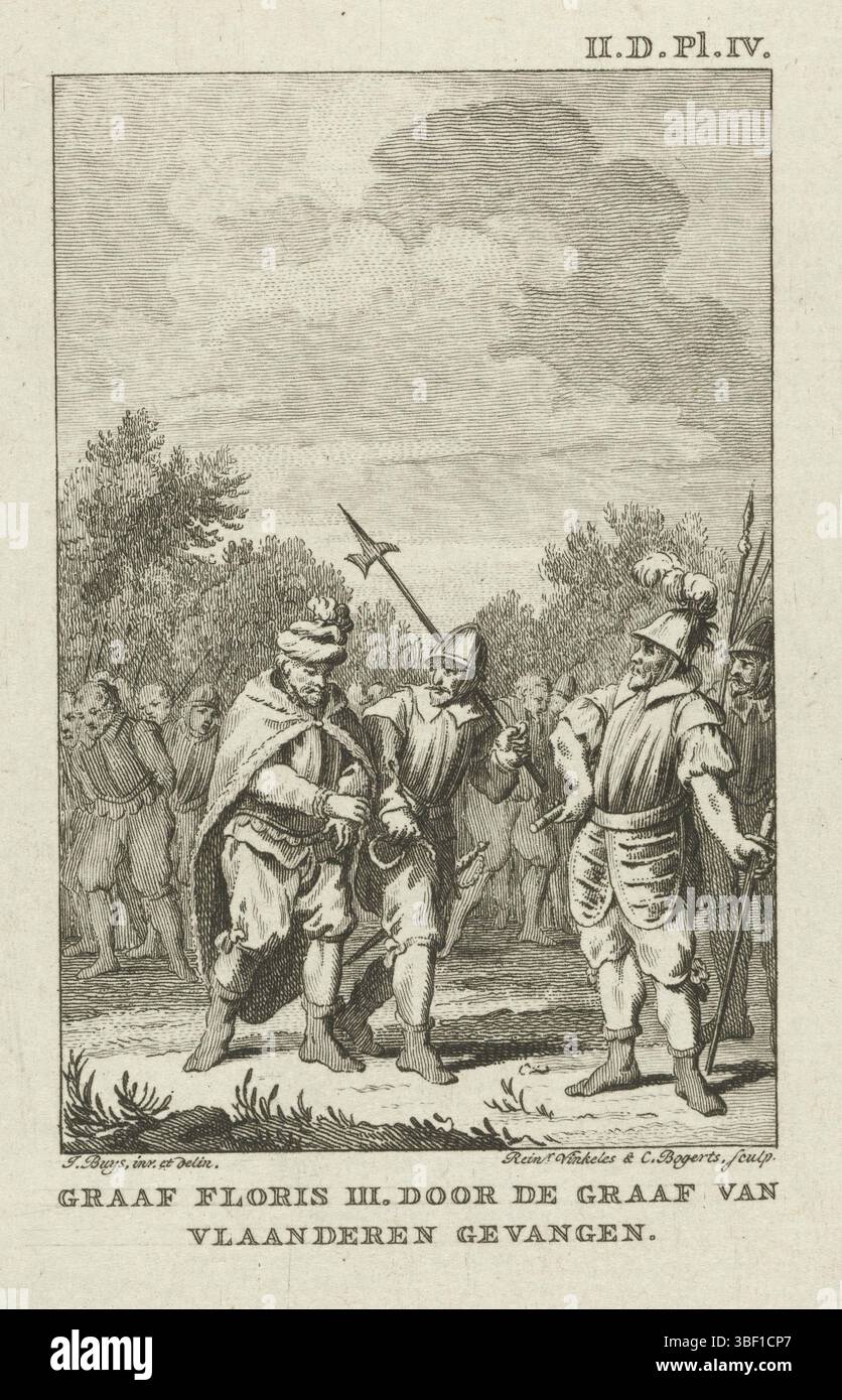 Buys, Jacobus, Paesi Bassi, Bogerts, Cornelis, Vinkeles, Reinier (i), conte Floris III. catturato dal conte delle Fiandre, conte Floris III catturato dal conte delle Fiandre, 1165, 1165. stampe, lastre storiche Frederik Muller, altezza 129 mm, larghezza 87 mm, Noord-Nederlands, 1741-06-19 - 1816-01-30, stampatore, 1780 - 1795, quarto trimestre xviii secolo, carta, incisione, etsen, 1745 - 1817-02-03, 1724-11-19 - 1801-04-07, tiratore intermedio Foto Stock Buys, Jacobus, Paesi Bassi, Bogerts, Cornelis, Vinkeles, Reinier (i), conte Floris III. catturato dal conte delle Fiandre, conte Floris III catturato dal conte delle Fiandre, 1165, 1165. stampe, lastre storiche Frederik Muller, altezza 129 mm, larghezza 87 mm, Noord-Nederlands, 1741-06-19 - 1816-01-30, stampatore, 1780 - 1795, quarto trimestre xviii secolo, carta, incisione, etsen, 1745 - 1817-02-03, 1724-11-19 - 1801-04-07, tiratore intermedio Foto Stock