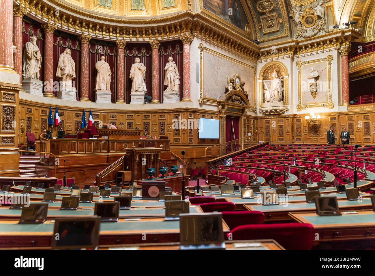 Hémicycle du Sénat Foto Stock