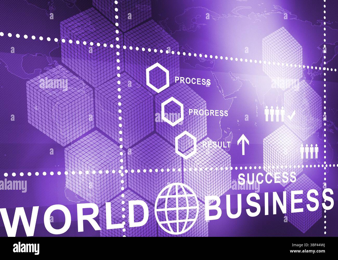 Sfondo digitale immagine presentando moderni concetti di business Foto Stock