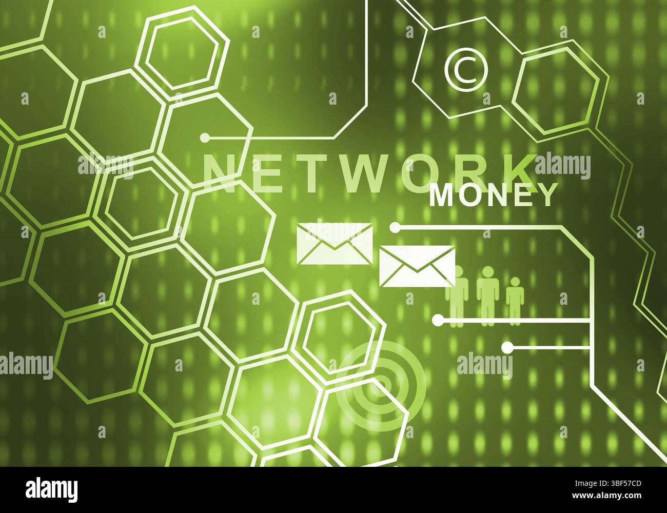 Sfondo digitale immagine presentando moderni concetti di business Foto Stock