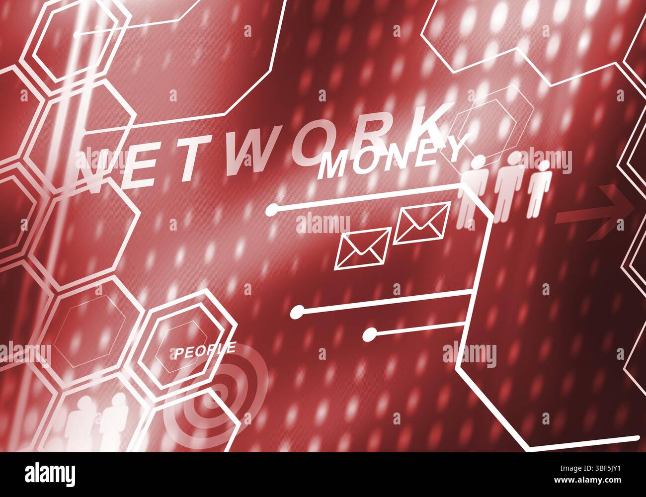 Sfondo digitale immagine presentando moderni concetti di business Foto Stock