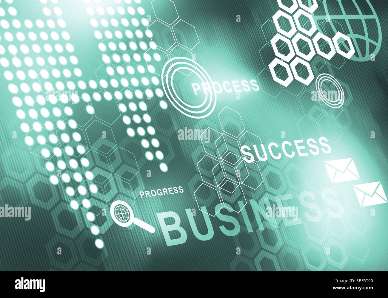 Sfondo digitale immagine presentando moderni concetti di business Foto Stock