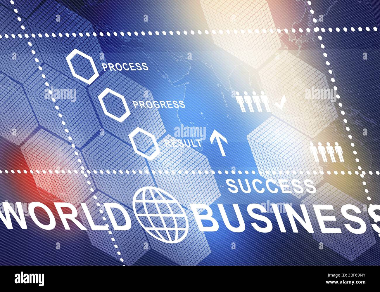 Sfondo digitale immagine presentando moderni concetti di business Foto Stock