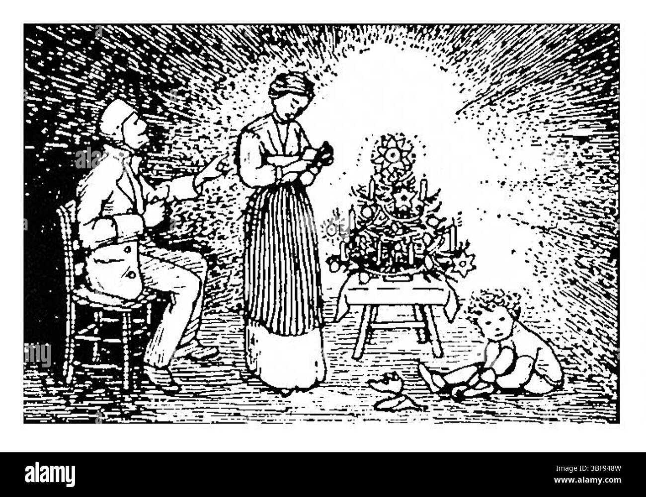 Fedele riproduzione della serie botanica di incisioni in legno di Julie de Graag. Opere d'arte di dominio pubblico del Rijksmuseum. Alta risoluzione per tessuti, arredamento, editoriale. Foto Stock