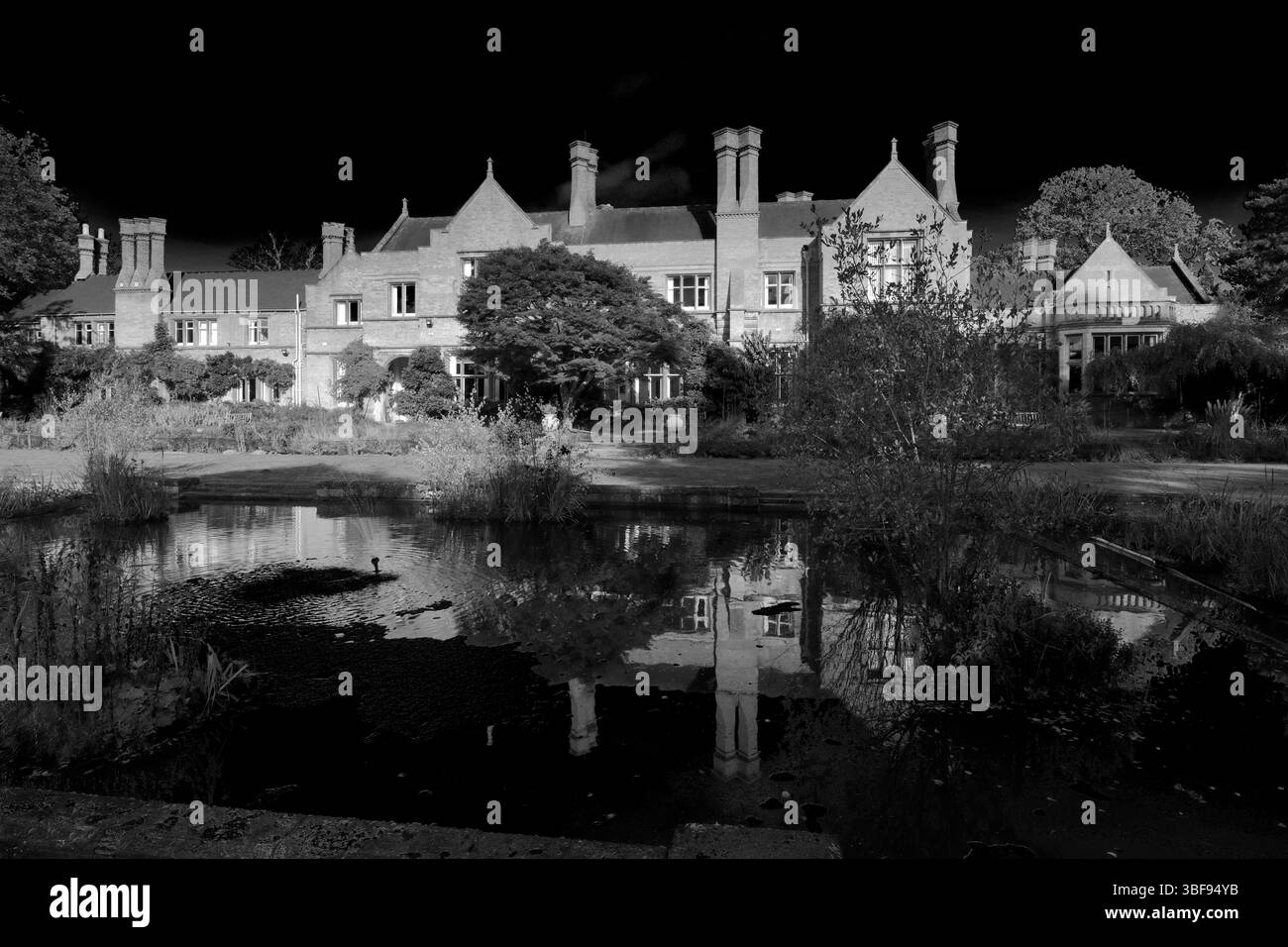 RSPB Lodge nella riserva naturale di Sandy Heath, Sandy Town, Bedfordshire, Inghilterra Foto Stock