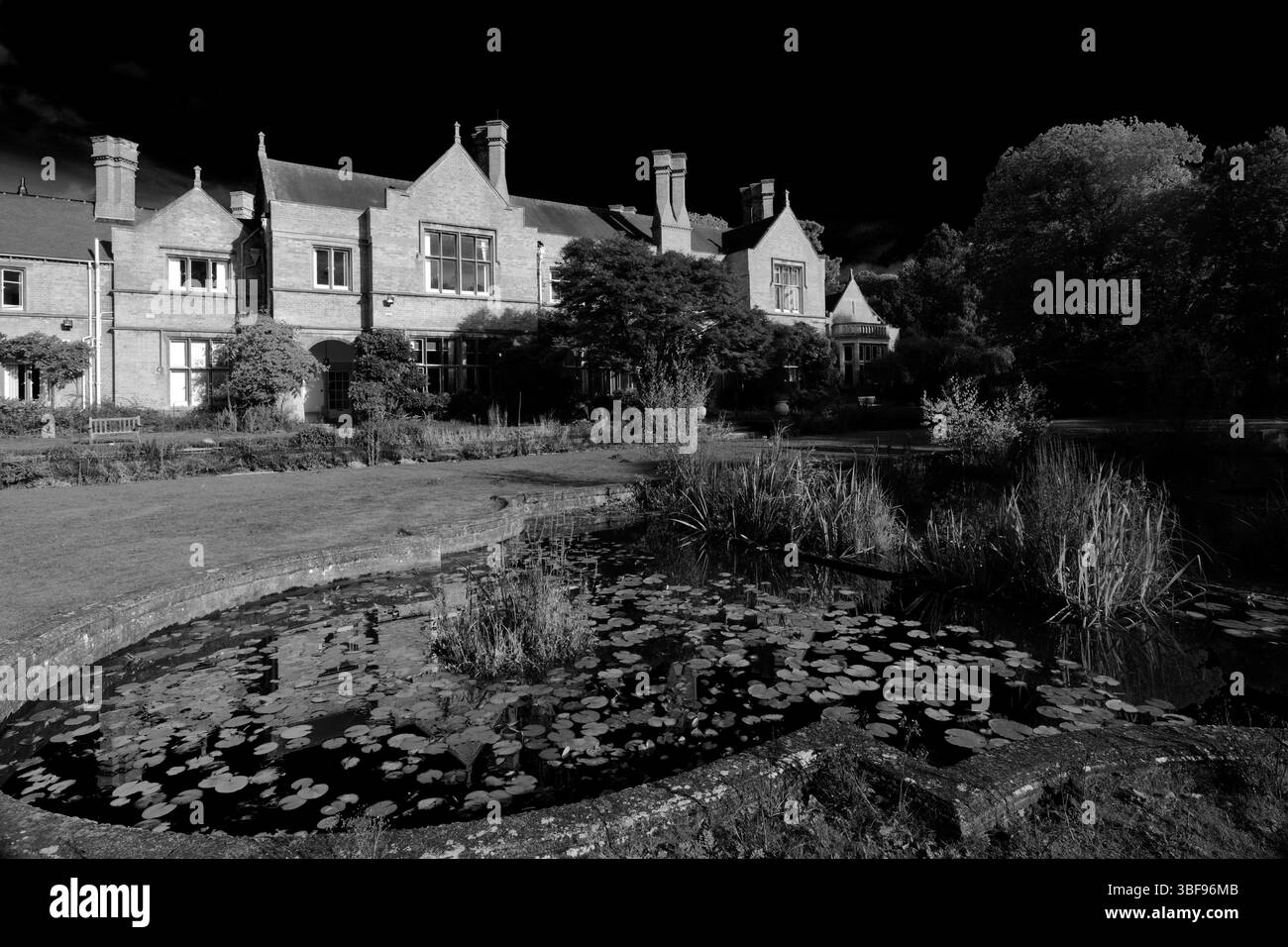 RSPB Lodge nella riserva naturale di Sandy Heath, Sandy Town, Bedfordshire, Inghilterra Foto Stock
