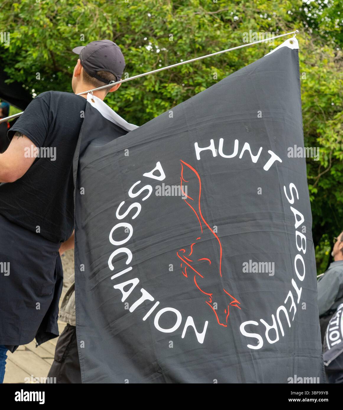 Glasgow, Scozia, Regno Unito. 31 maggio 2025. Marcia silenziosa da Glasgow Green attraverso il centro della città e ritorno come parte del 15° National Animal Rights Day (NARD). Osservata in più di 50 paesi in tutto il mondo, allo scopo di dare voce a tutti gli animali e sensibilizzare per i loro diritti. Crediti: Richard Gass/Alamy Live News Foto Stock