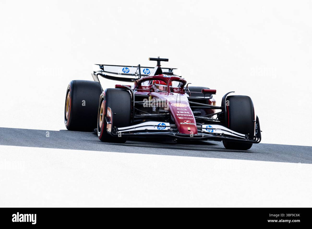 16 LECLERC Charles (mco), Scuderia Ferrari SF-25, azione durante la Formula 1 Aramco Gran Premio de Espana 2025, Gran Premio di Spagna 2025, 9° round del Campionato del mondo di Formula 1 2025 FIA dal 30 maggio al 1° giugno 2025 sul circuito di Barcellona-Catalunya, a Montmeló, Spagna - Photo Charly López/DPPI credito: DPPI Media/Alamy Live News Foto Stock