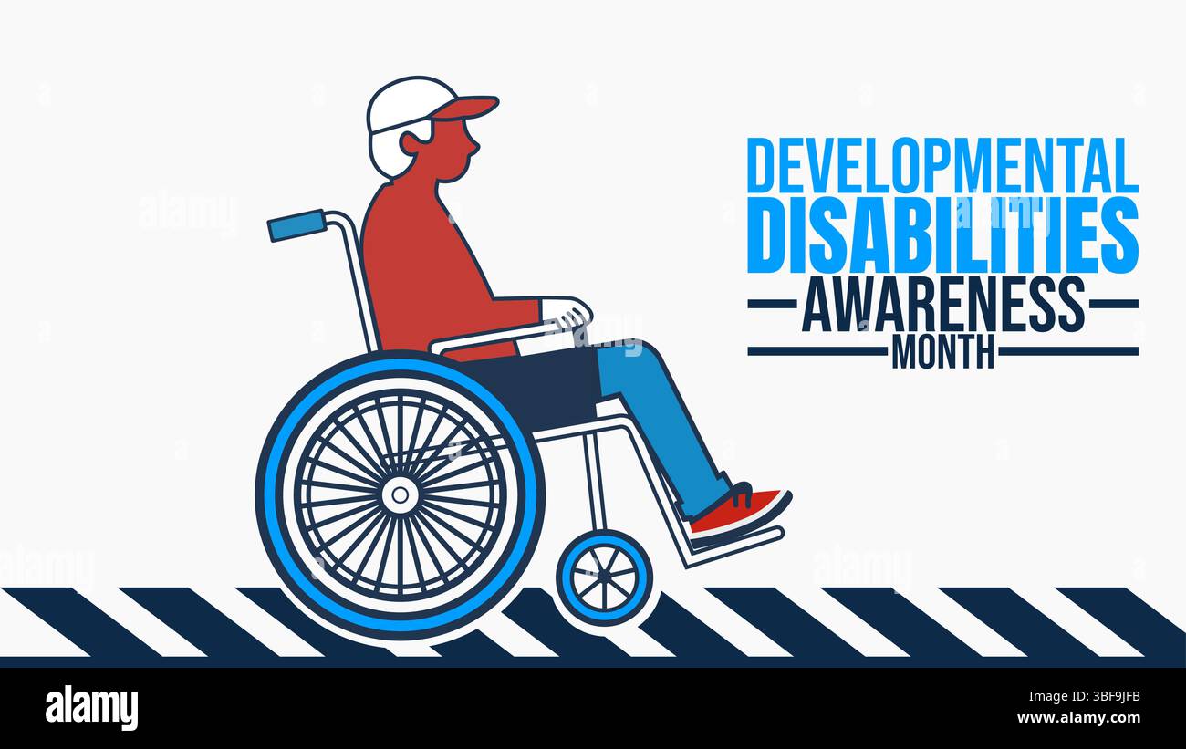 Empowering Inclusion Development Disabilities Awareness Month Illustrazione Vettoriale