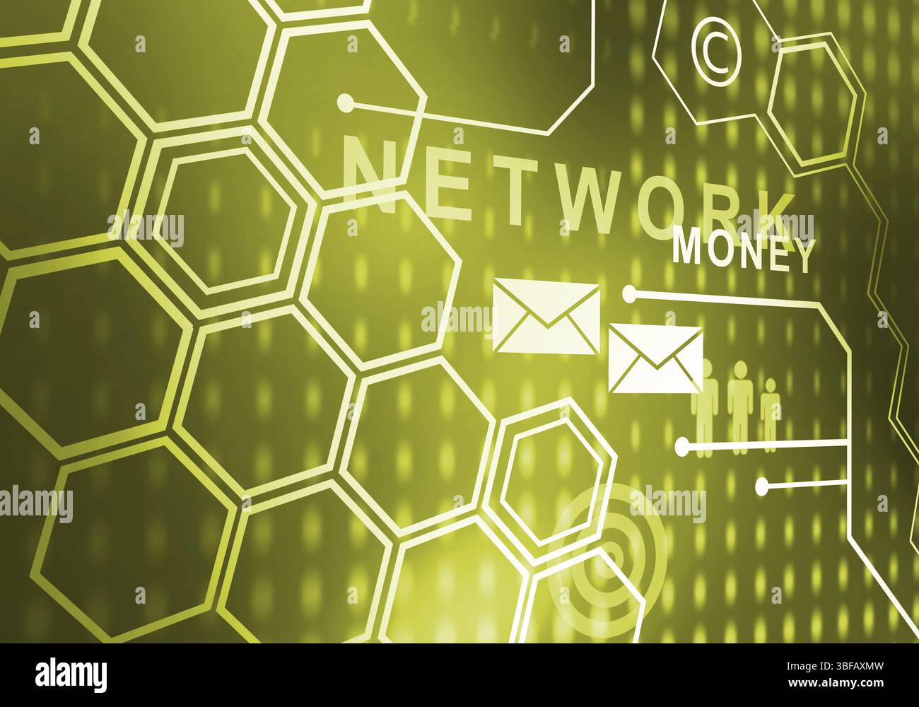 Sfondo digitale immagine presentando moderni concetti di business Foto Stock