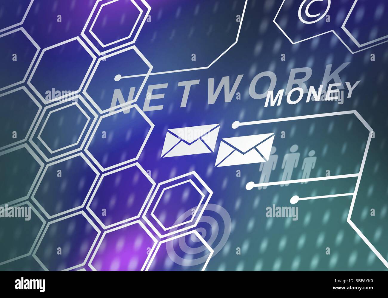 Sfondo digitale immagine presentando moderni concetti di business Foto Stock