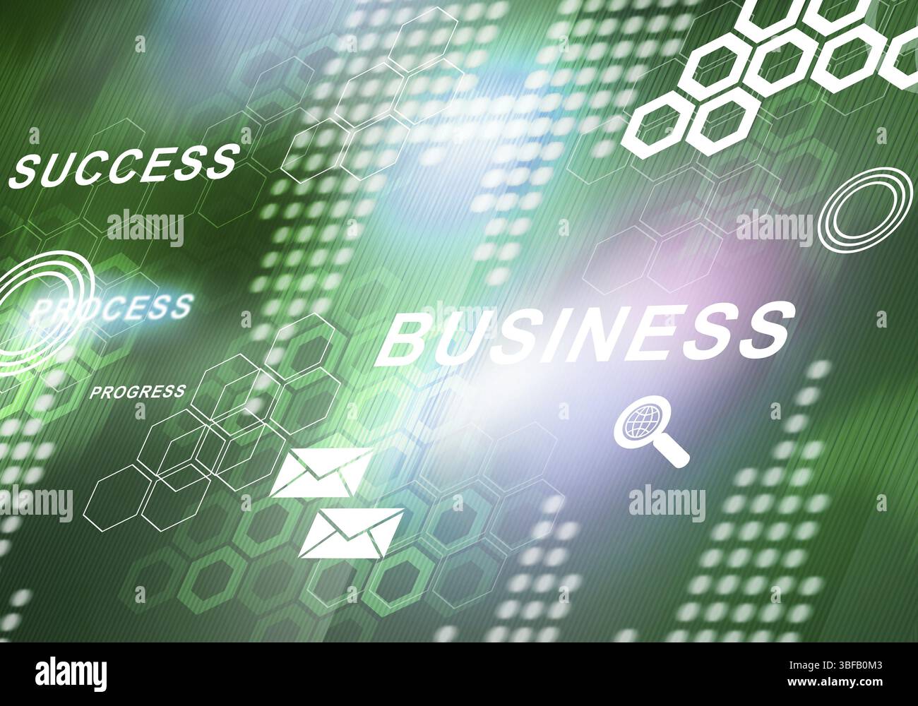 Sfondo digitale immagine presentando moderni concetti di business Foto Stock