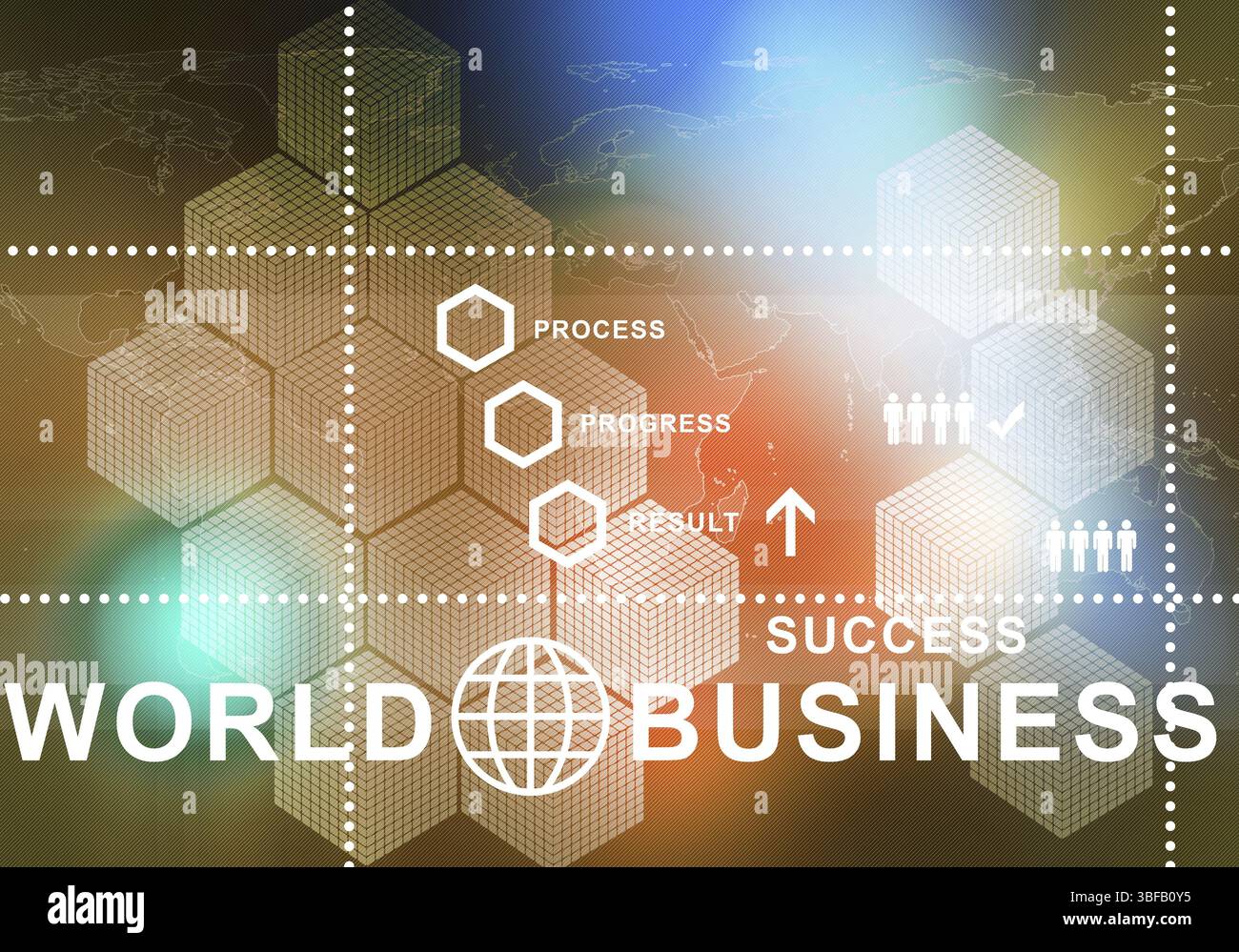 Sfondo digitale immagine presentando moderni concetti di business Foto Stock