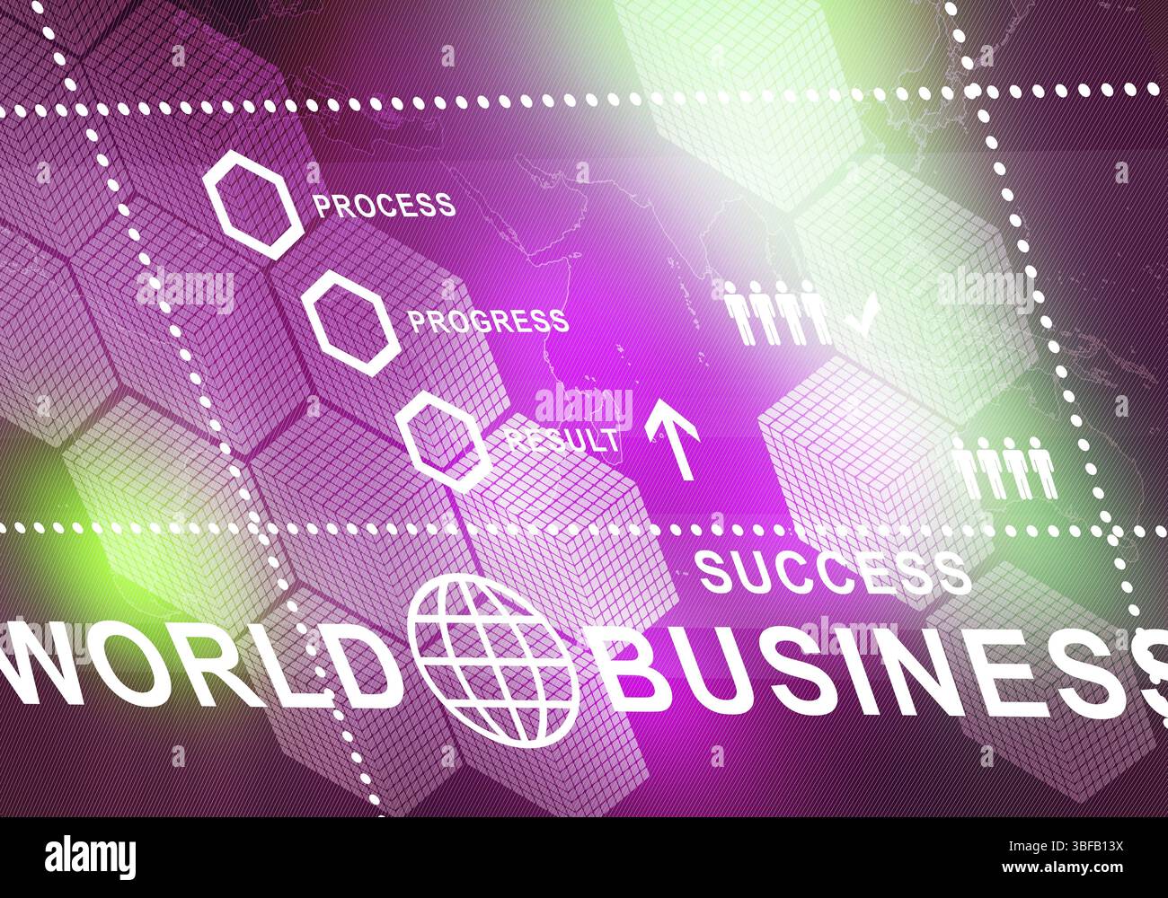Sfondo digitale immagine presentando moderni concetti di business Foto Stock