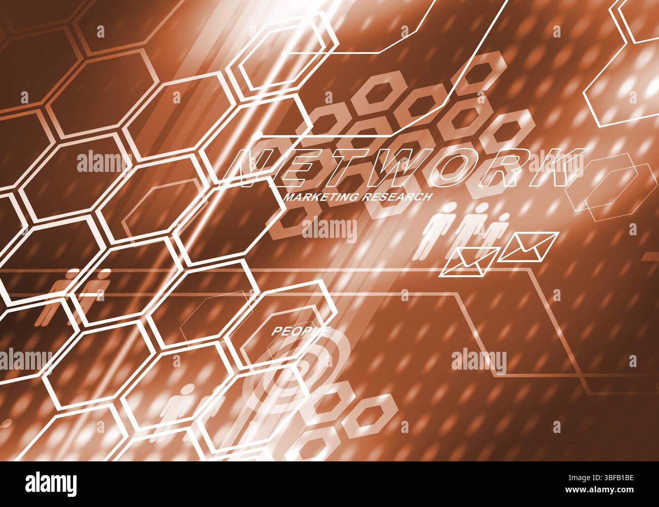 Sfondo digitale immagine presentando moderni concetti di business Foto Stock