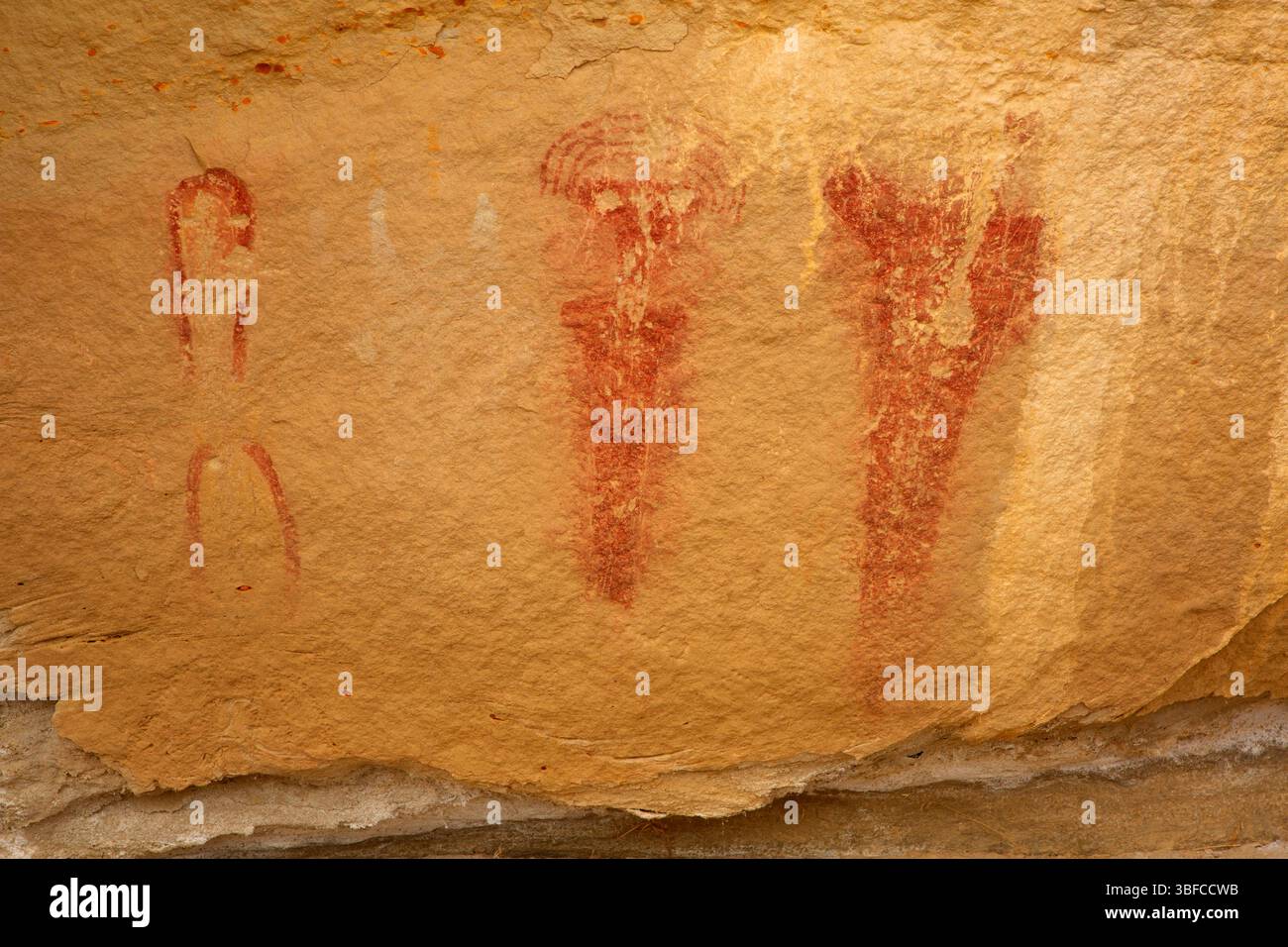 Pittogrammi, Canyon Pintado National Historic District, White River Bureau of Land Management, Colorado Foto Stock