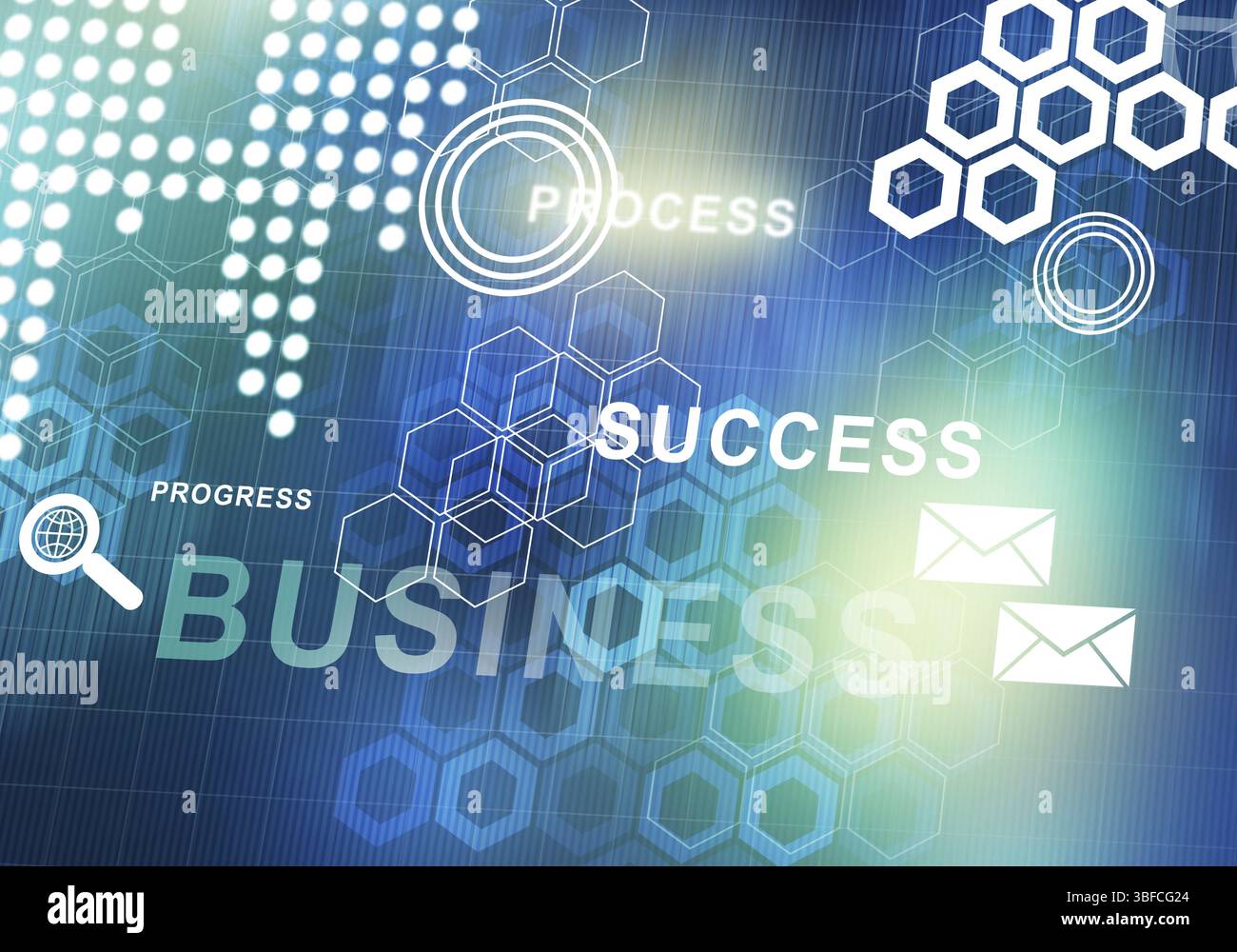 Sfondo digitale immagine presentando moderni concetti di business Foto Stock