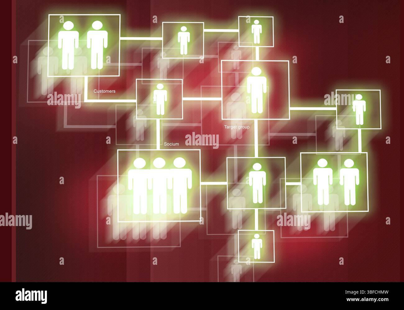 Sfondo digitale immagine presentando moderni concetti di business Foto Stock