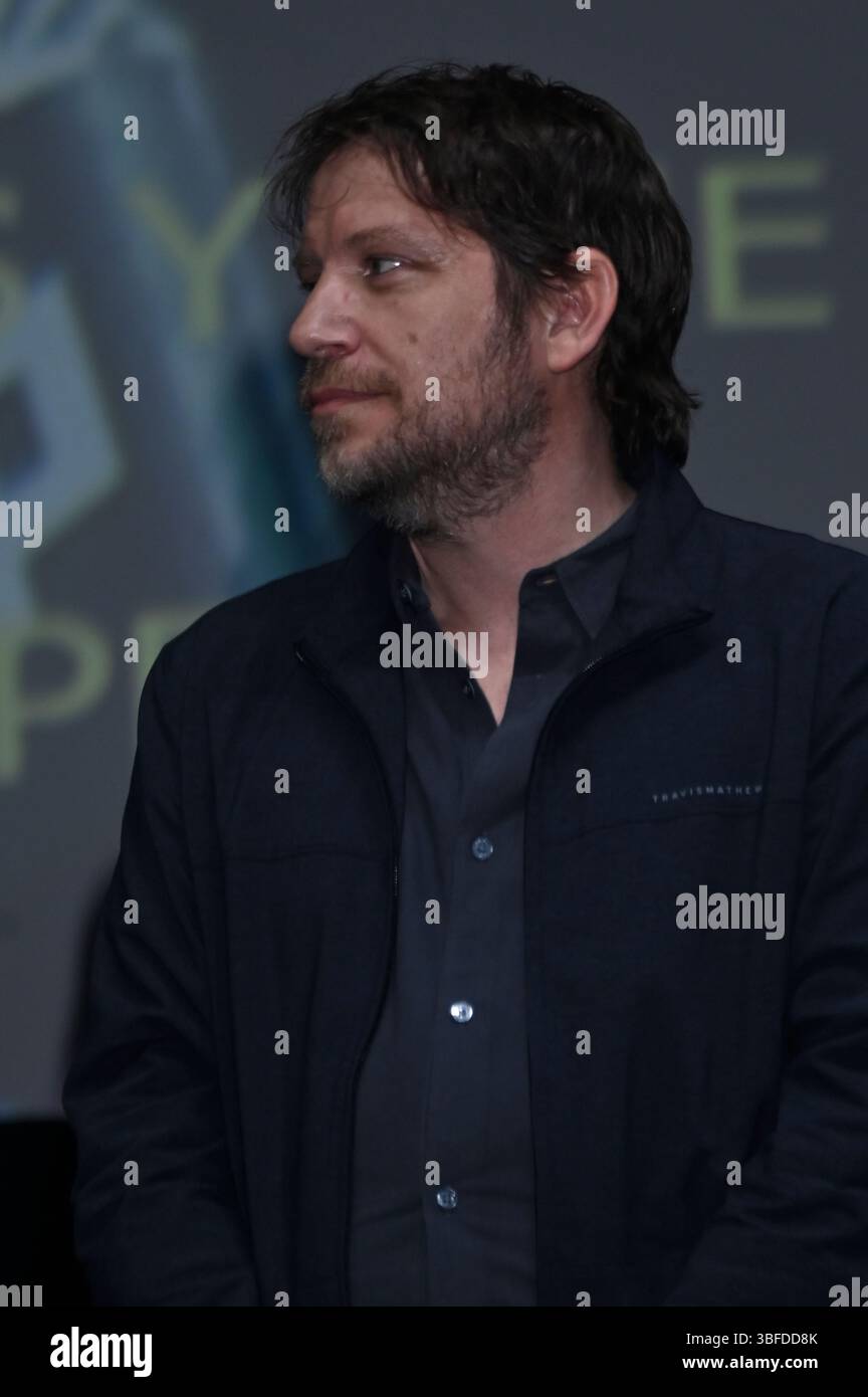 Città del Messico, Messico. 31 maggio 2025. Gareth Edwards partecipa ad una conferenza per l'annuncio del film Jurassic World Rebirth come parte della 2a edizione di Comic con Experience Mexico 2025 'CCXP' al Centro Banamex di città del Messico, Messico, il 31 maggio 2025. (Foto di Carlos Tischler/Eyepix Group) (foto di Eyepix/NurPhoto) credito: NurPhoto SRL/Alamy Live News Foto Stock