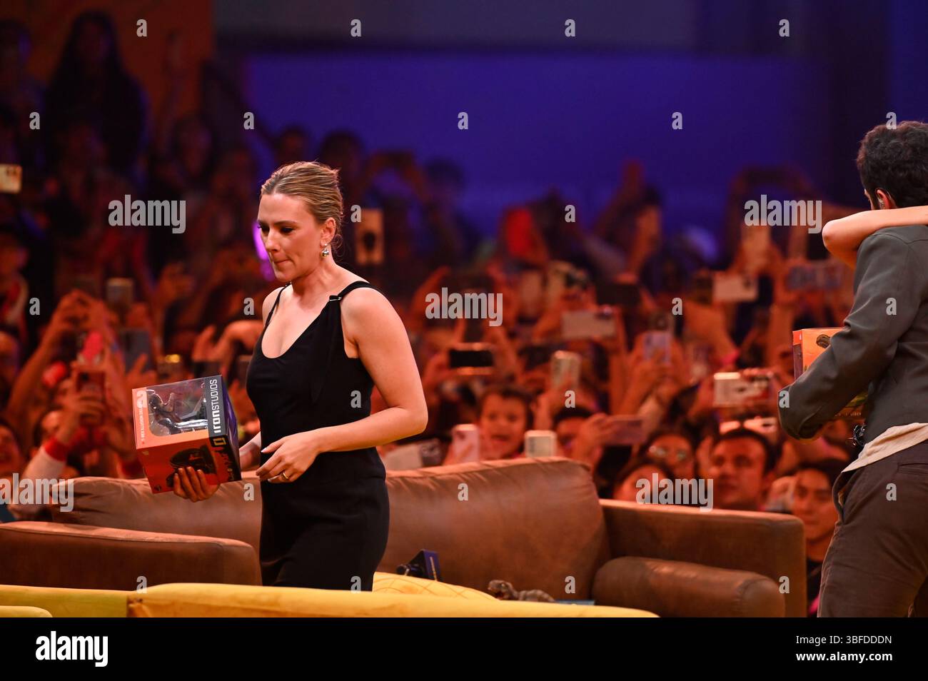 Città del Messico, Messico. 31 maggio 2025. L'attrice Scarlett Johansson partecipa alla presentazione del film Jurassic World Rebirth nell'ambito della 2a edizione di Comic con Experience Mexico 2025 'CCXP' al Centro Banamex di città del Messico, Messico, il 31 maggio 2025. (Foto di Carlos Tischler/ Eyepix Group) (foto di Eyepix/NurPhoto) credito: NurPhoto SRL/Alamy Live News Foto Stock