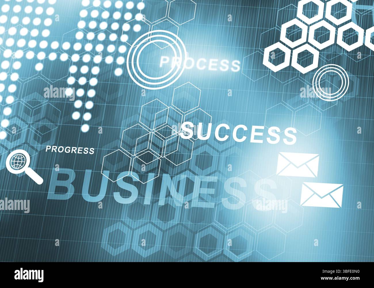 Sfondo digitale immagine presentando moderni concetti di business Foto Stock