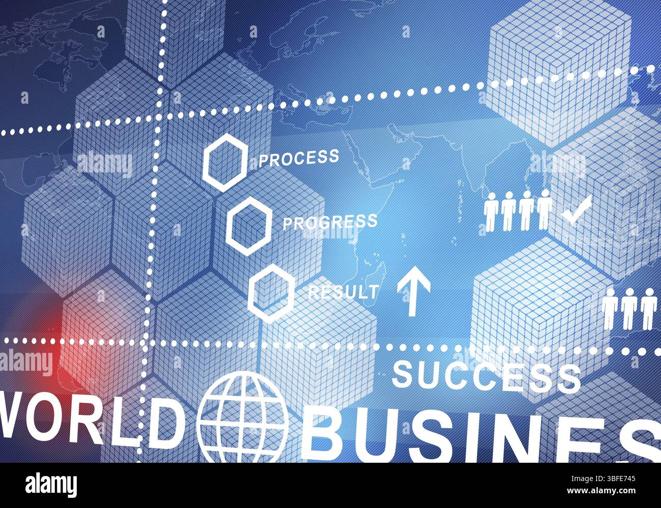 Sfondo digitale immagine presentando moderni concetti di business Foto Stock