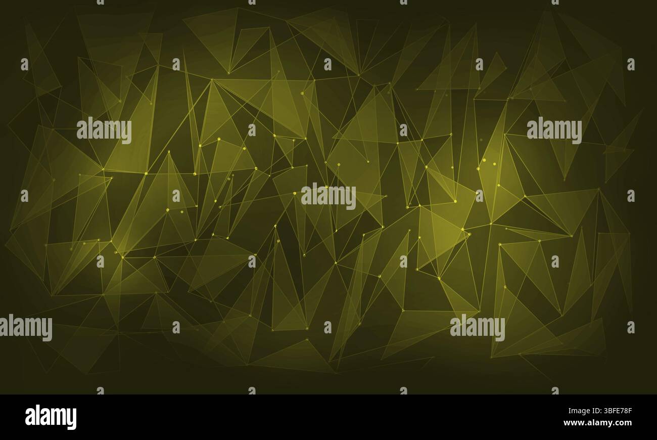 Il colore di sfondo immagine con linee collegate e figure Foto Stock