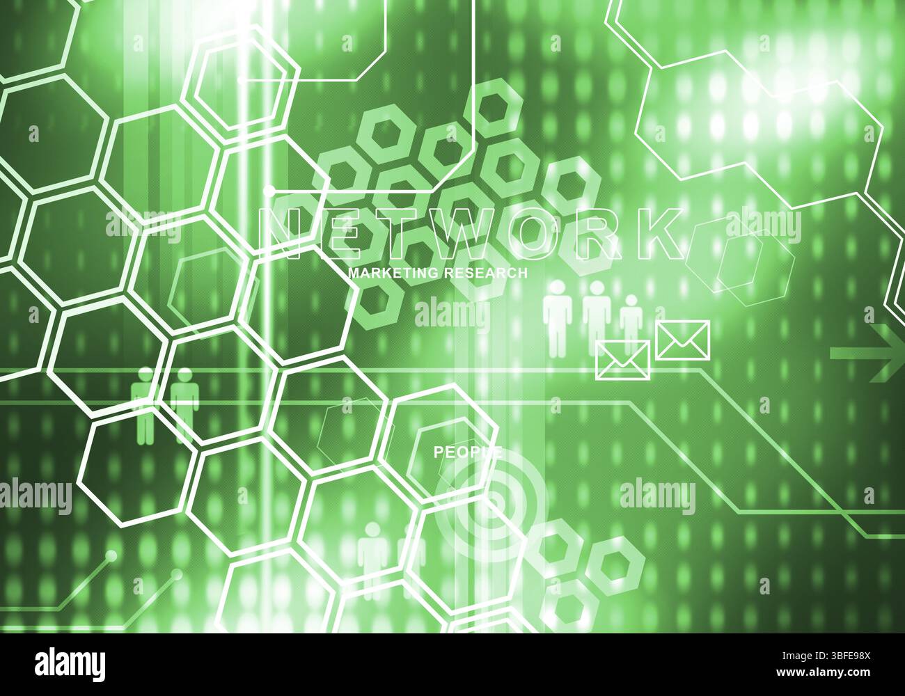 Sfondo digitale immagine presentando moderni concetti di business Foto Stock