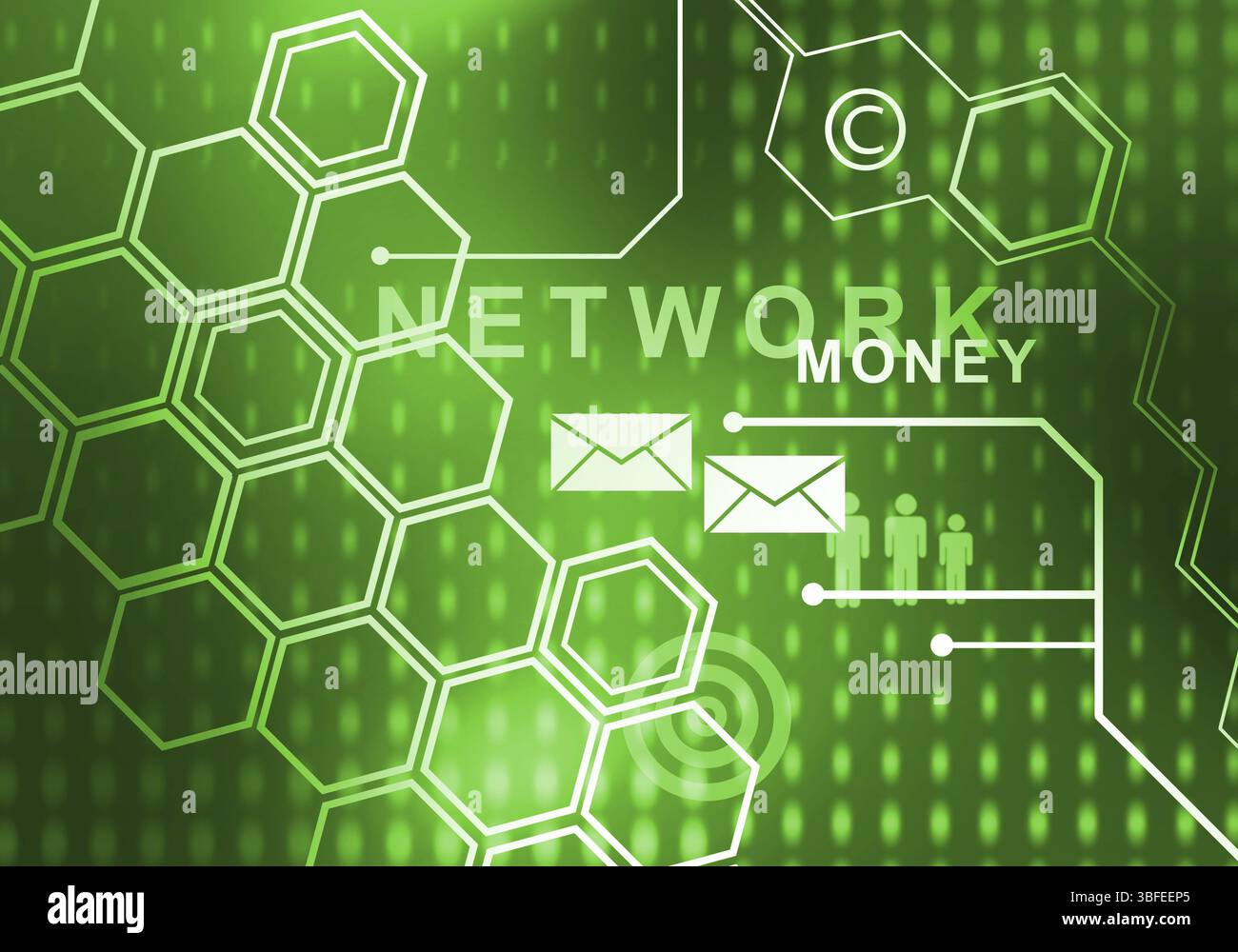 Sfondo digitale immagine presentando moderni concetti di business Foto Stock