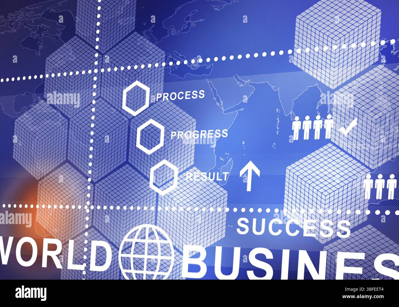 Sfondo digitale immagine presentando moderni concetti di business Foto Stock