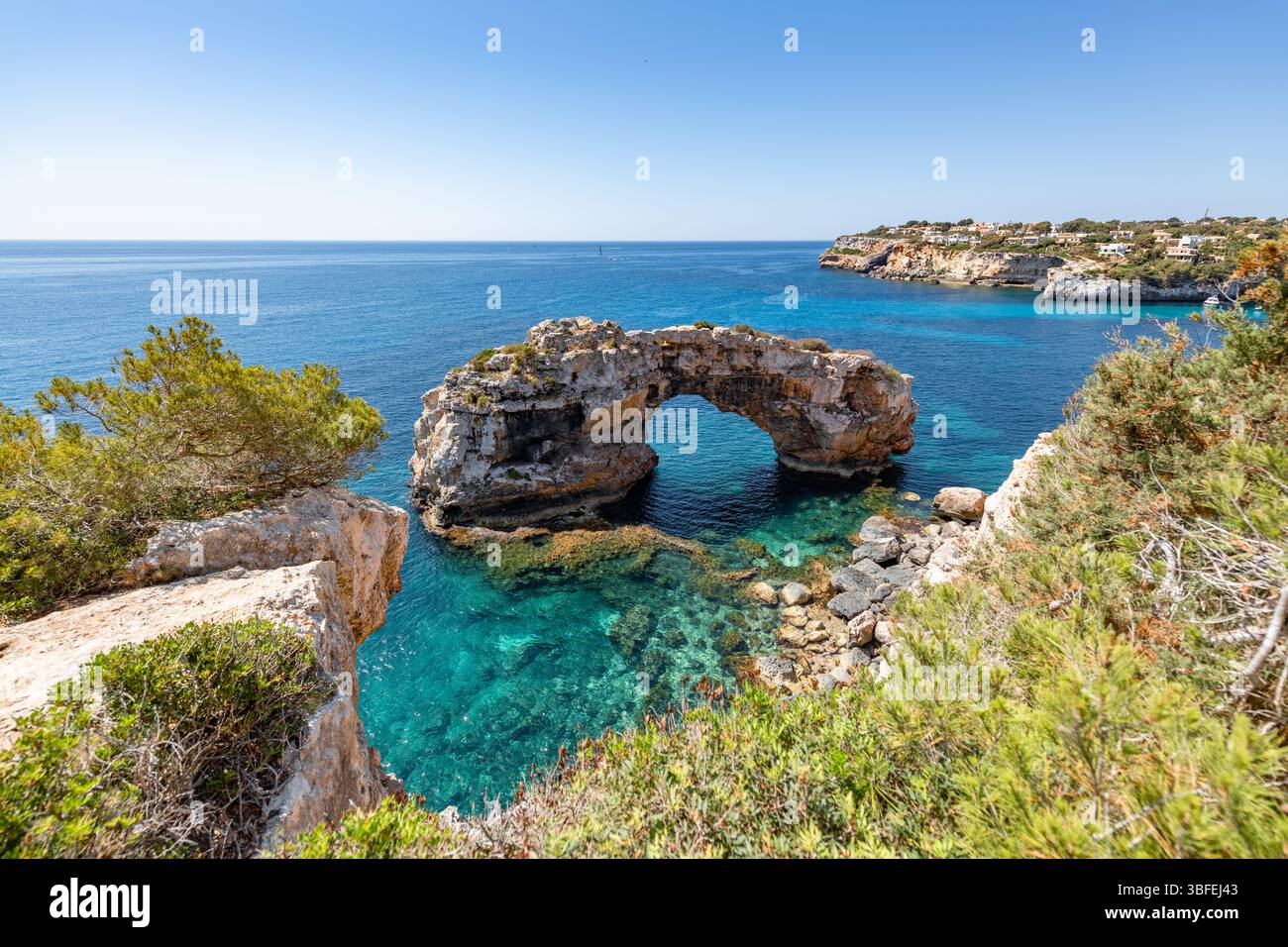 Es Pontas - la porta d'accesso al mare - Santanyi - 1377 Foto Stock