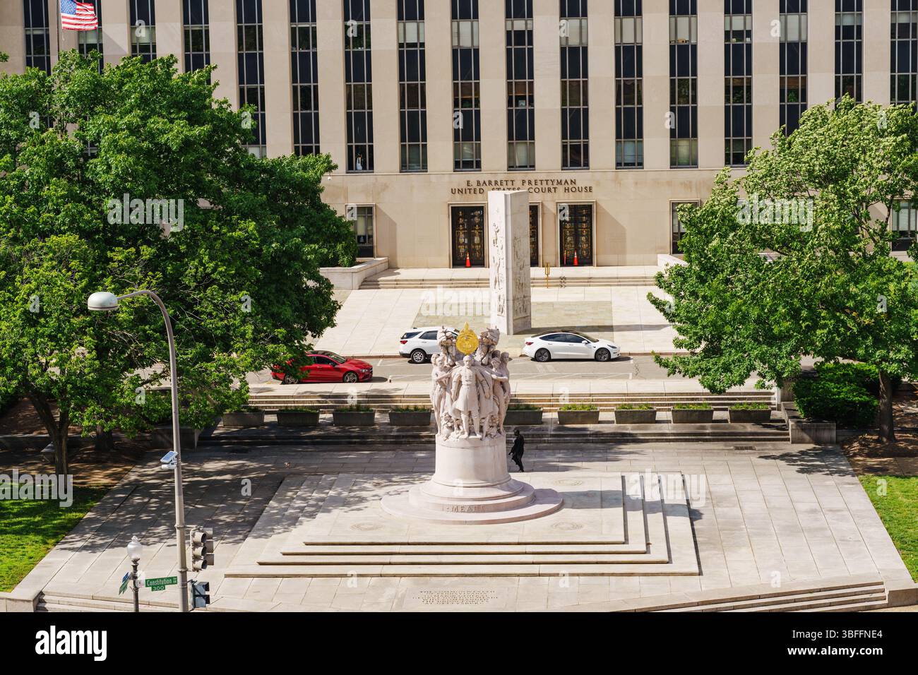 Washington D.C, Stati Uniti d'America - 22 maggio 2025 E. Barrett Prettyman United States Courthouse, situato a Washington, D.C. ospita la Corte distrettuale degli Stati Uniti per il Foto Stock