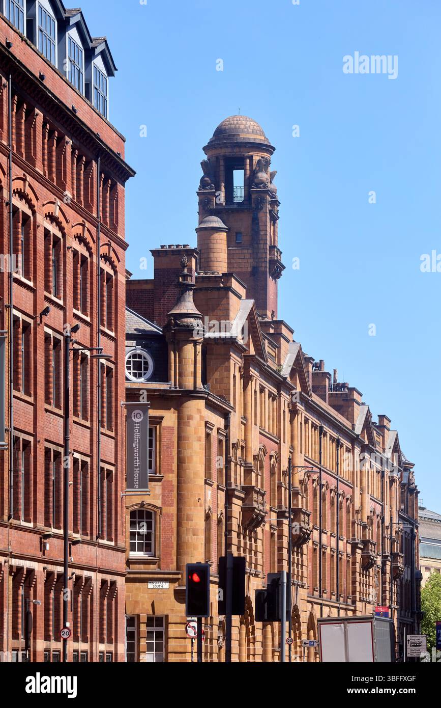 Centro storico di Manchester, vecchia stazione dei vigili del fuoco di London Road Foto Stock