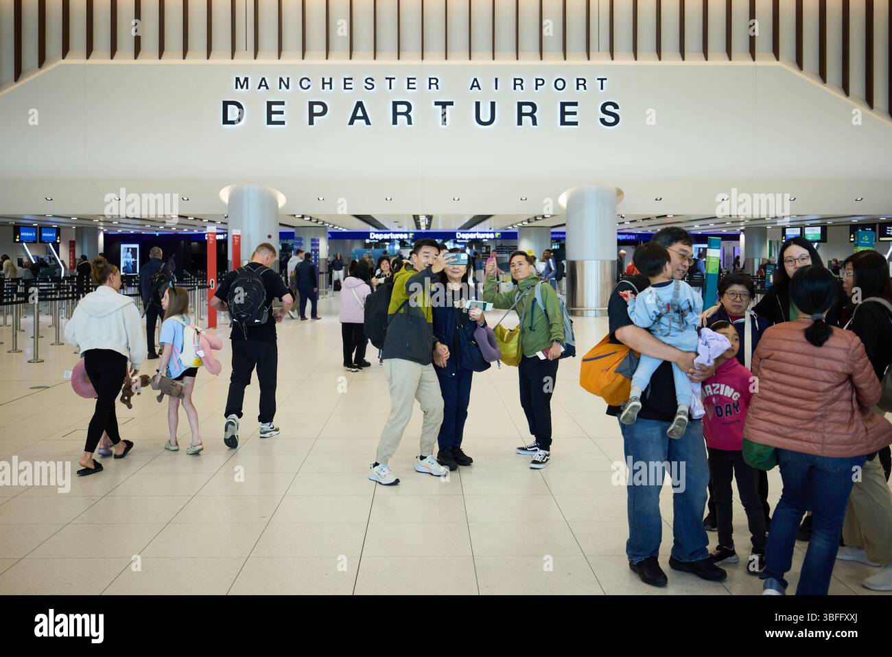 Aeroporto di Manchester Terminal 2 Foto Stock