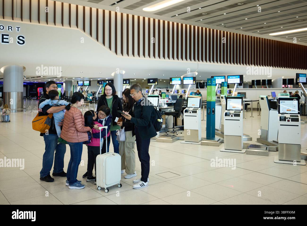 Aeroporto di Manchester Terminal 2 Foto Stock