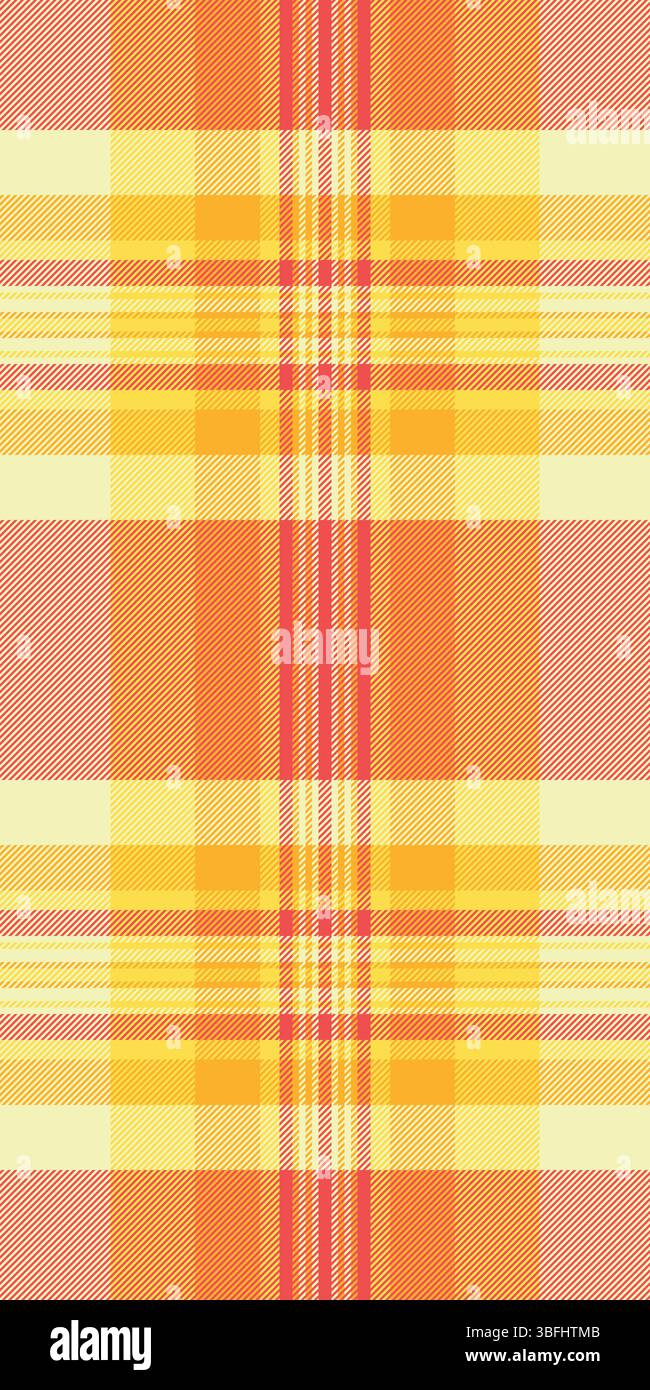 Il tessuto Swatch è caratterizzato da un motivo in tessuto senza cuciture e vecchio stile. Sfondo grafico tartan vettoriale con tavolozza di colori rossi e chiari. Illustrazione Vettoriale