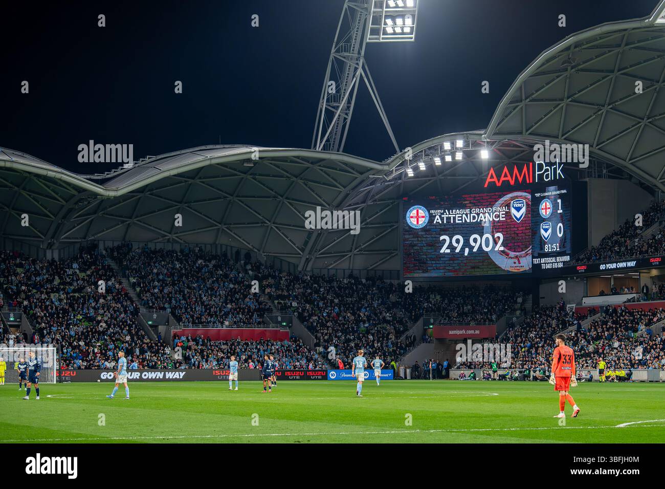 Melbourne, Australia. 31 maggio 2025. Record di presenze all'AAMI Park per la finale maschile Isuzu A-Leagues tra Melbourne City e Melbourne Victory. Punteggio finale: Melbourne City 1 - 0 Melbourne Victory Credit: SOPA Images Limited/Alamy Live News Foto Stock