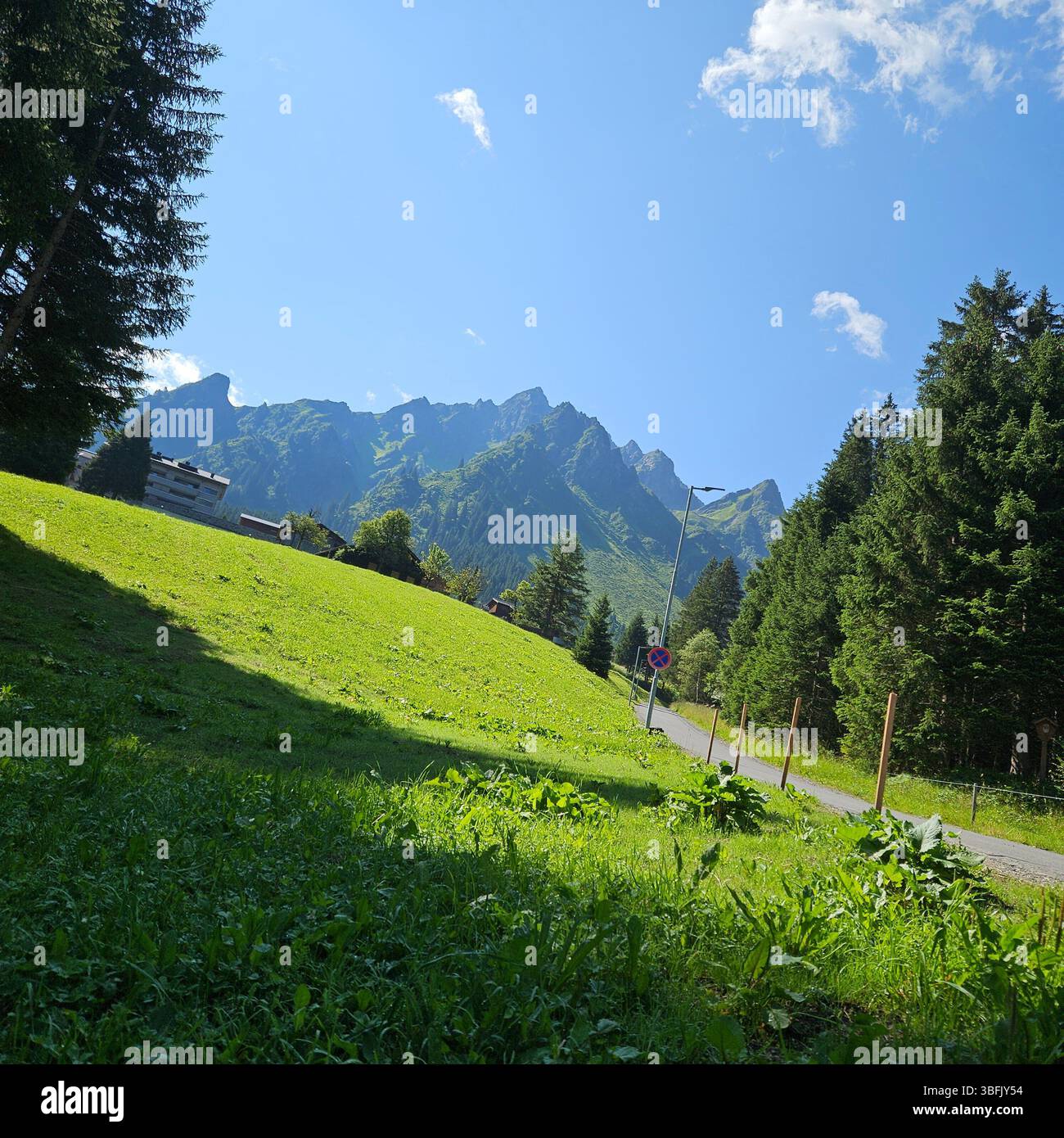 Alpi austriache paesaggio - Immagine stock catturata con smartphone