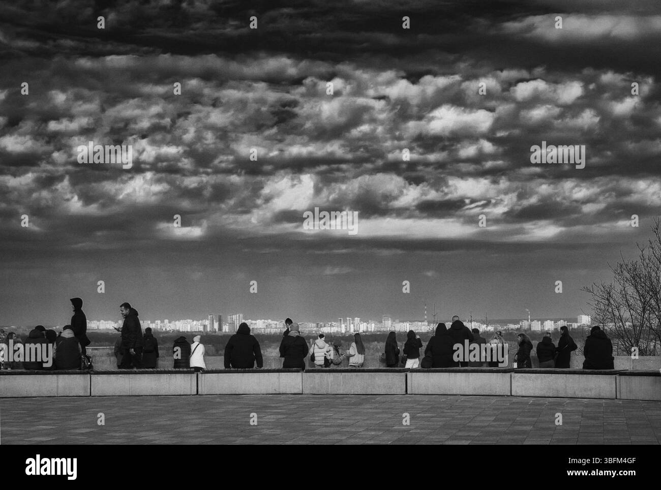 Paesaggio di natura drammatica Foto Stock