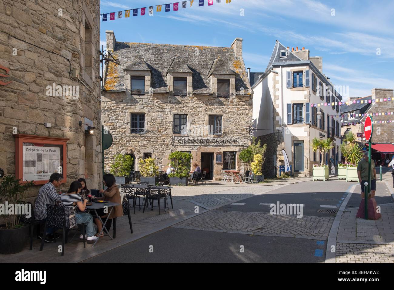 Centro di Roscoff in Bretagna, Francia settentrionale Foto Stock