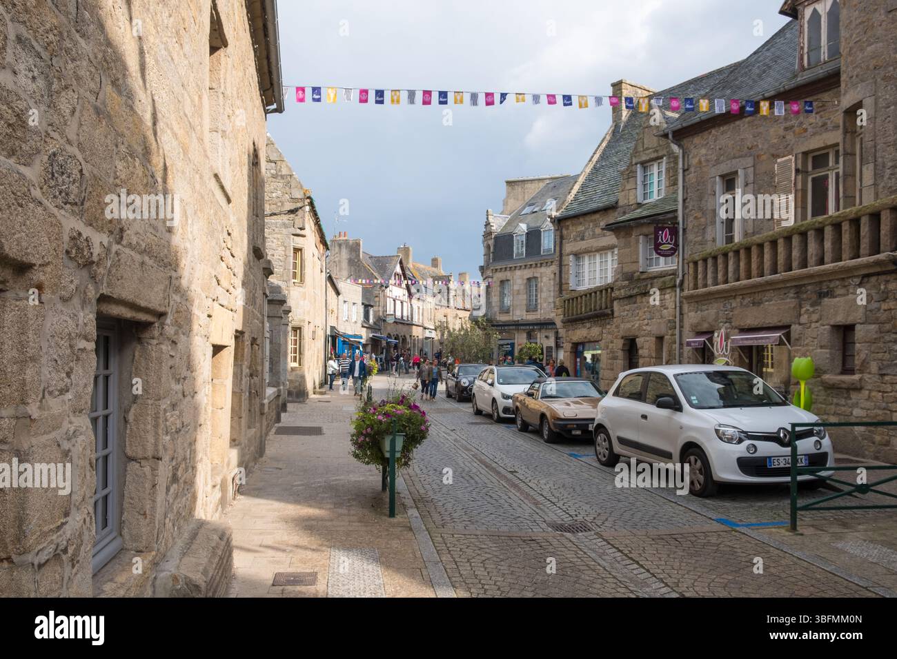 Centro di Roscoff in Bretagna, Francia settentrionale Foto Stock