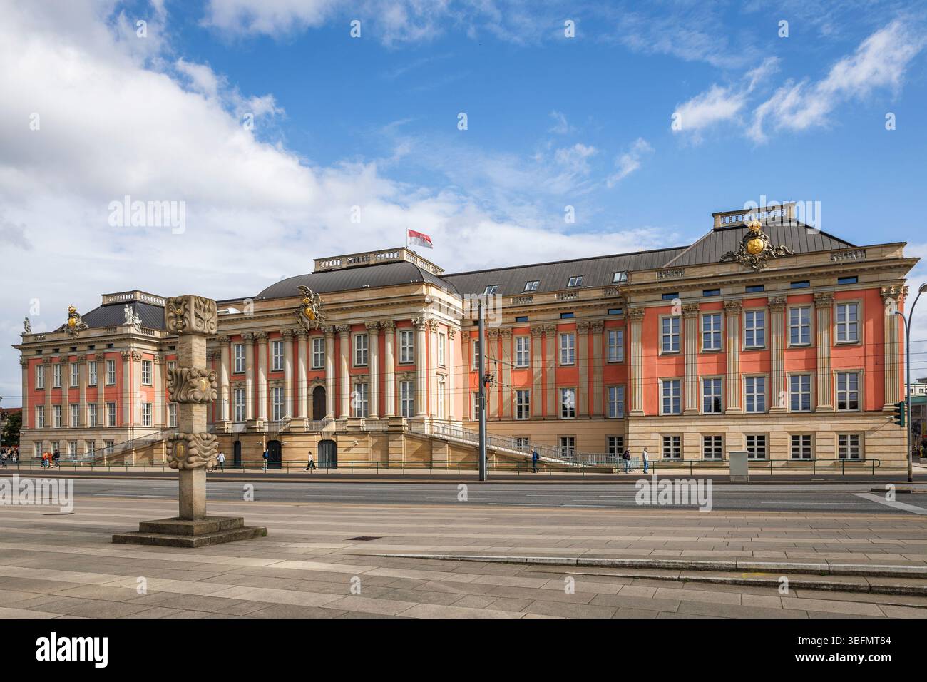 Il Palazzo della città, sede del parlamento dello stato federale di Brandeburgo, Potsdam, Brandeburgo, Germania. das Stadtschloss, Sitz des Landesparlament Foto Stock