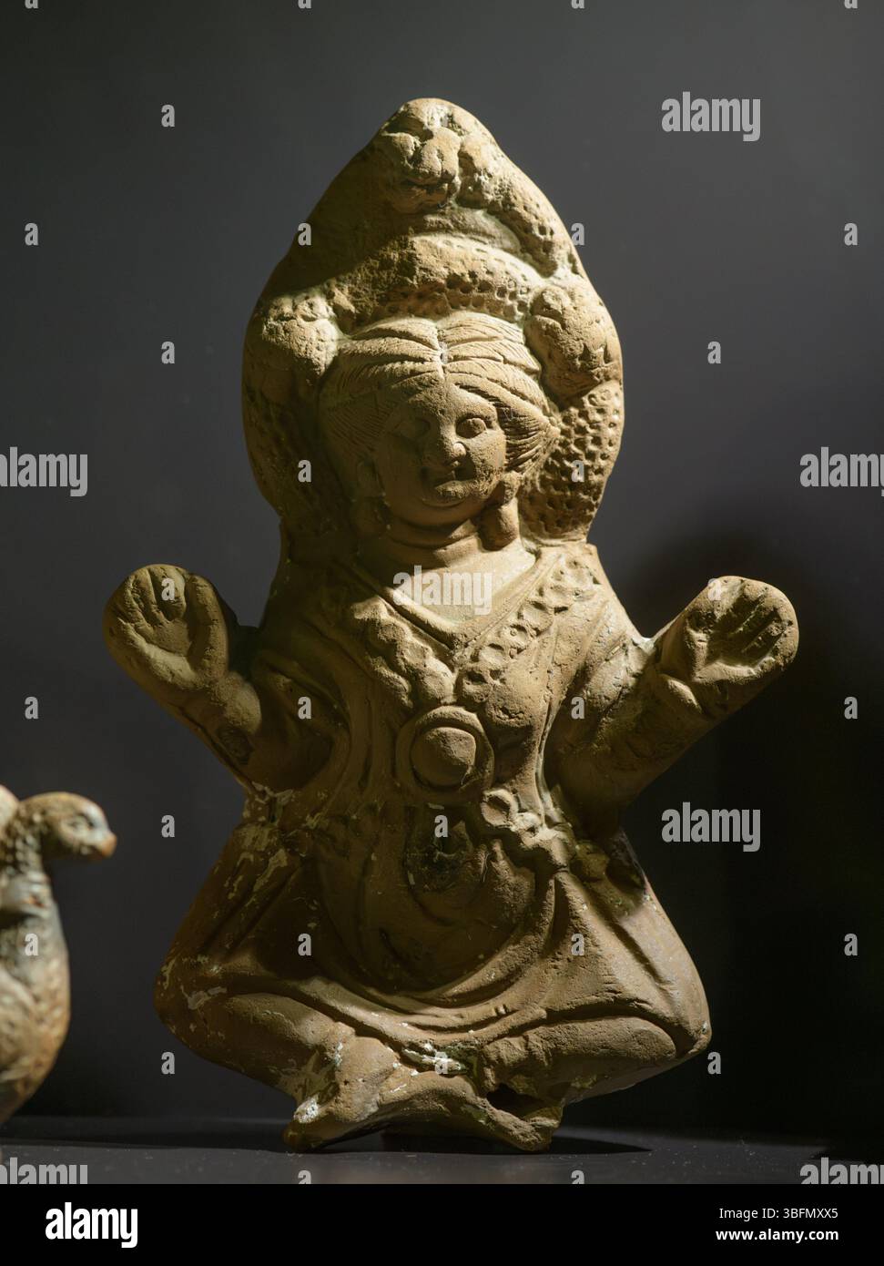 Statuetta in terracotta Baubo del periodo tolemaico, situata nel Museo Archeologico di Firenze, Italia. Foto Stock
