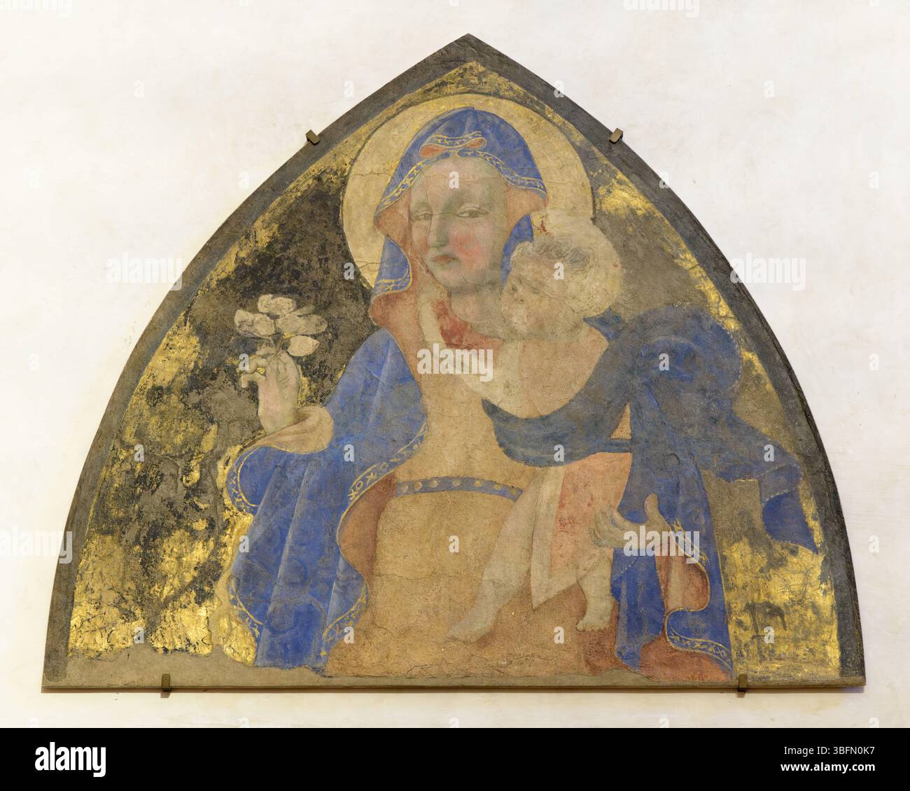 Paolo uccello, Madonna del Beccuto, tempera e oro su tavola, c. 1420-1430, Museo di San Marco, Firenze, Italia. Foto Stock