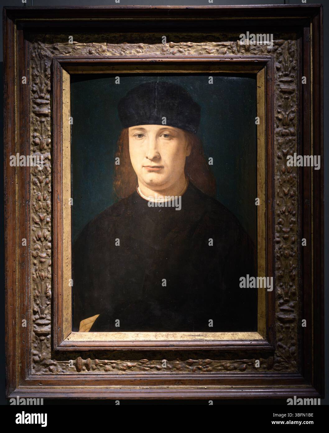 Ritratto di un uomo di Giovanni Antonio Boltraffio, 1500 circa, olio su tavola, alto Rinascimento, Scuola lombarda, Milano, Italia. Foto Stock