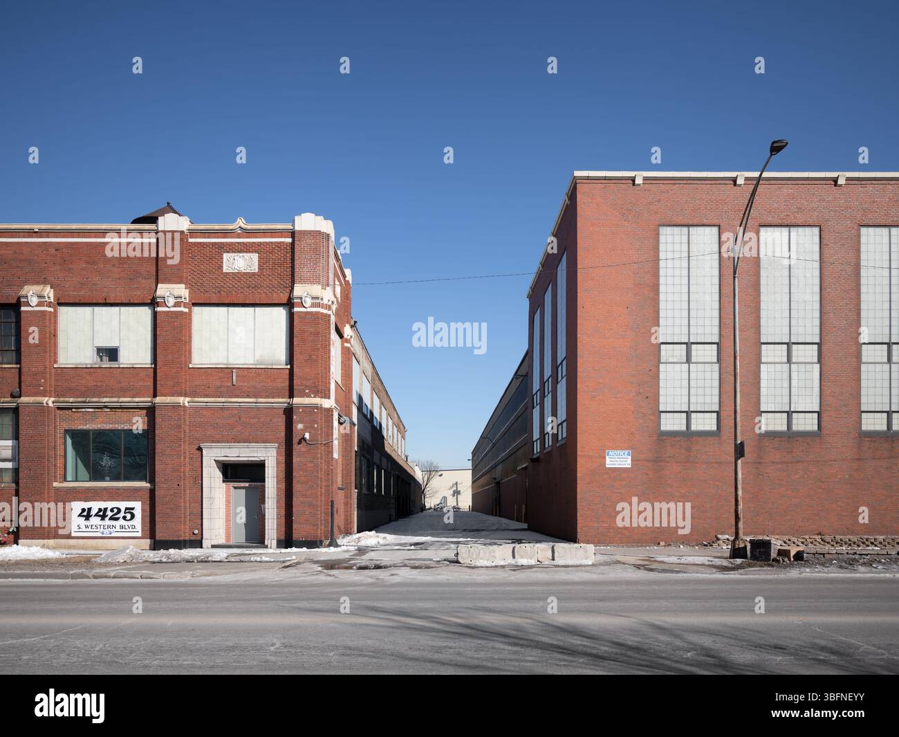 WESTERN Boulevard Industrial District, posizione: Chicago, Illinois Foto Stock